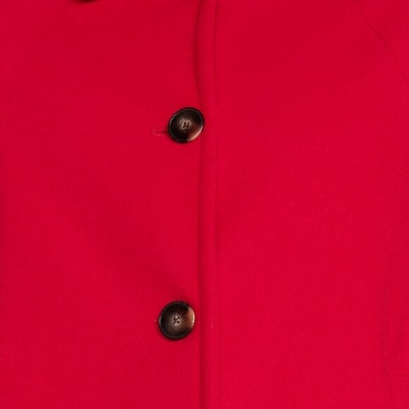 Old Navy Red Relaxed Button-Front Mac Coat/NWT/M - Picture 6 of 16